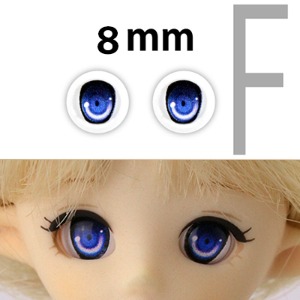 娃娃眼珠 Parabox 8mm Animation F Type Eyes - Blue