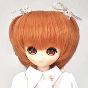 娃娃眼珠 Parabox Ribbon Bob Cut Peach Orange 5 Inch