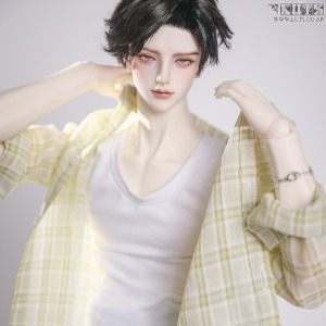 娃娃衣服 Pre-Order GSDF75 Lime Checkered shirt