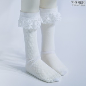娃娃饰品 KDF Lace Half Stocking White
