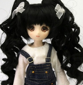 娃娃眼珠 Parabox Twin Tail Hair - Black