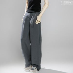 娃娃衣服 Pre-Order GSDF75 Pintuck Sweatpants Charcoal Gray