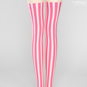 娃娃饰品 SDF Length Stripe Stocking Pink