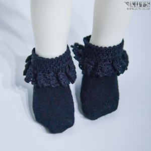 娃娃饰品 HDF Lace Socks Black